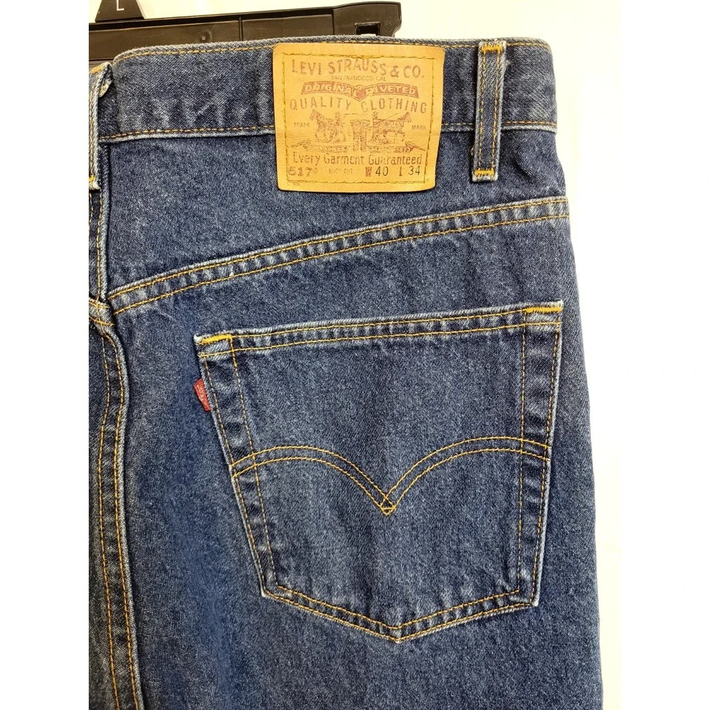 Vintage 1990's Levi's 517 Men's Jeans - Medium Wash - 40x34 - Great Condition